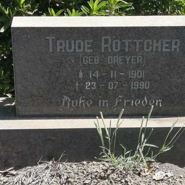 RÖTTCHER Trude nee DREYER 1901-1990