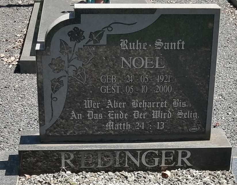 REDINGER Noel 1921-2000