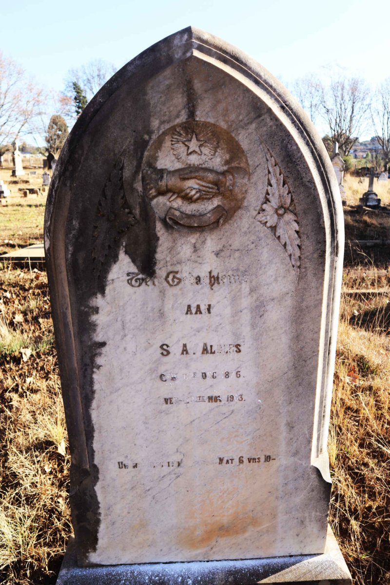 ALBERS S.A. 1876-1903