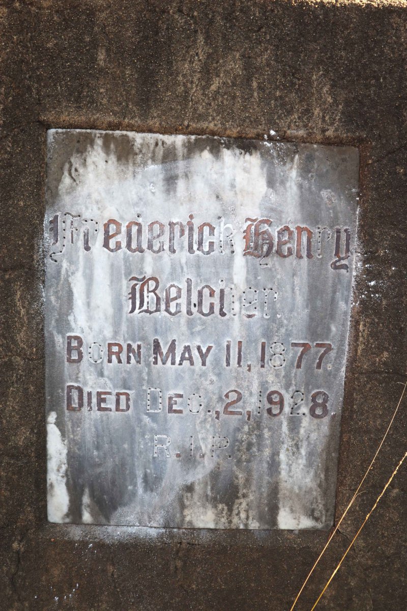 BELCHER Frederick Henry 1877-1928
