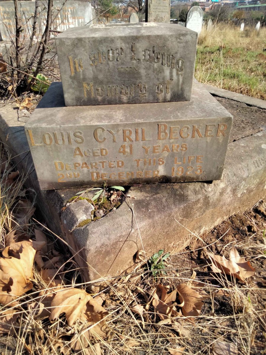 BECKER Louis Cyril -1923