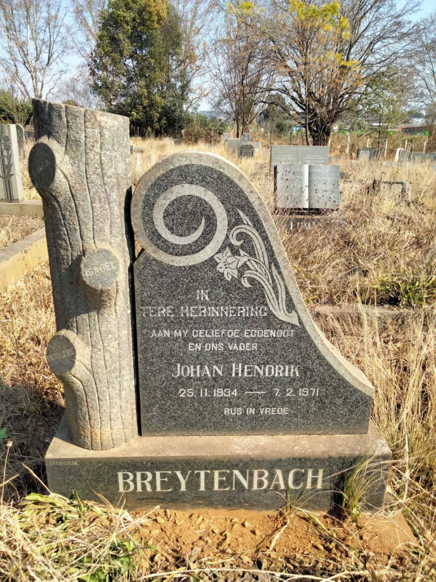 BREYTENBACH Johan Hendrik 1934-1971