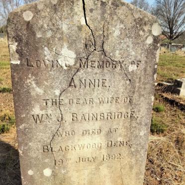 BAINBRIDGE Annie -1892