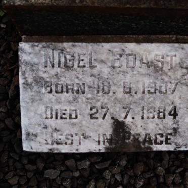 BOAST Nigel 1907-1984