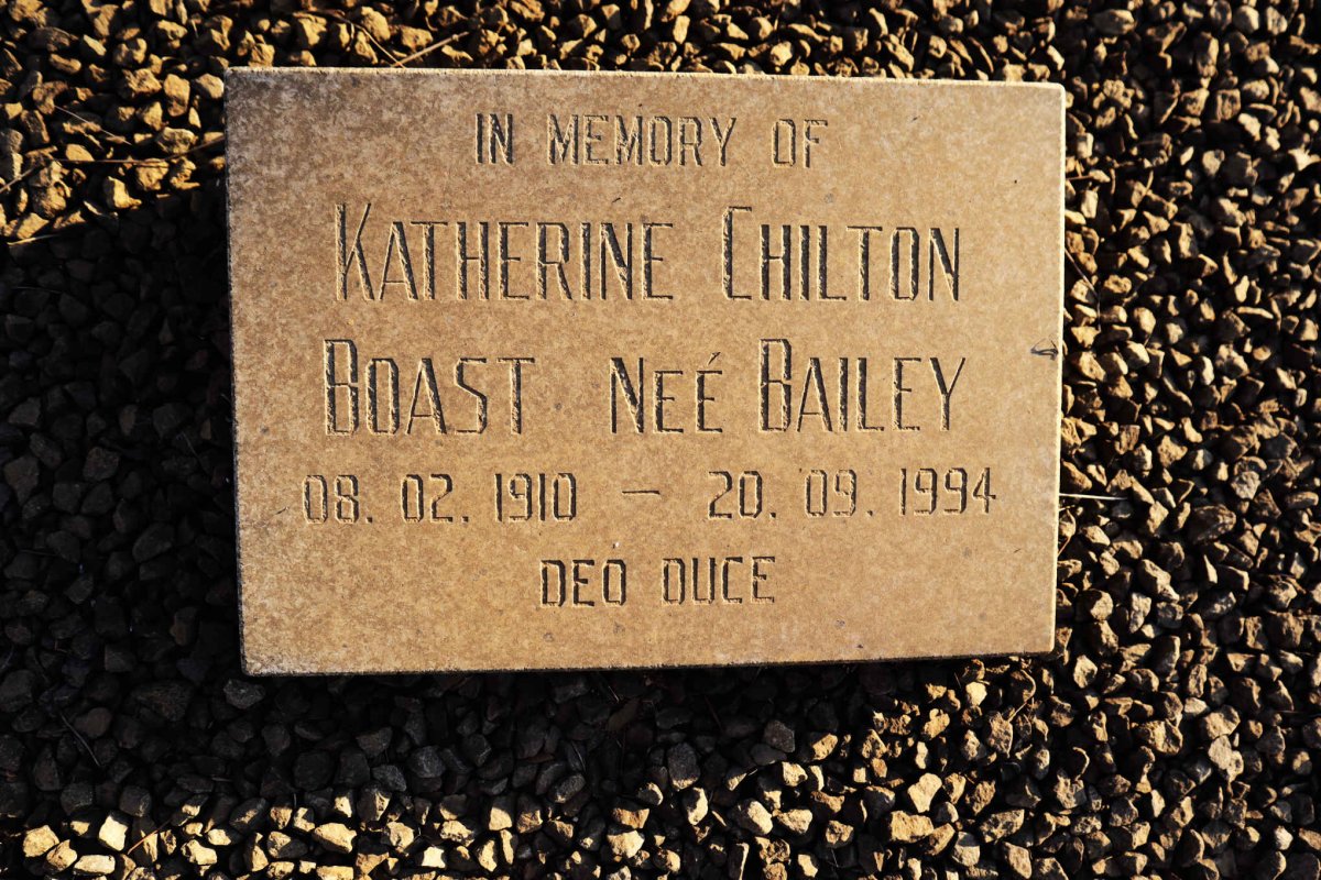 BOAST Katherine Chilton nee Bailey 1910-1994