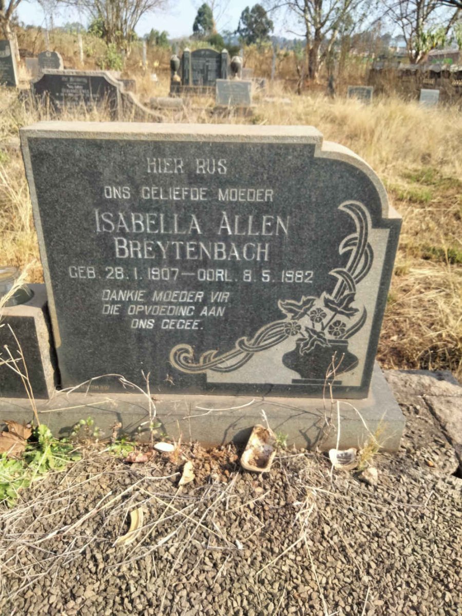 BREYTENBACH Isabella Allen 1907-1982