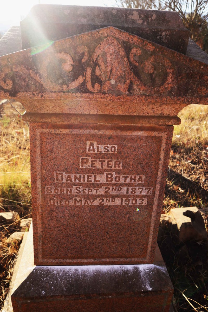 BOTHA Peter Daniel 1877-1903