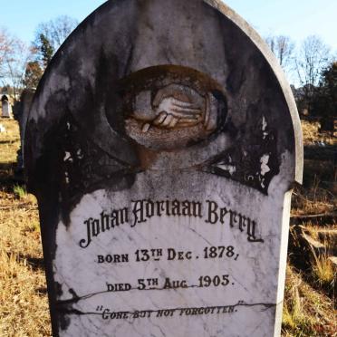 BERRY Johan Adriaan 1878-1905