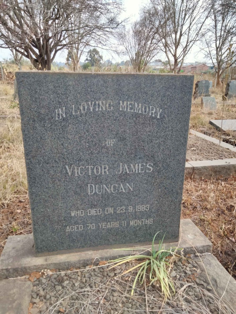 DUNCAN Victor James -1963