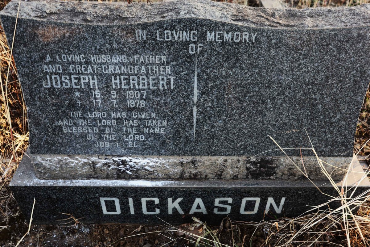 DICKASON Joseph Herbert 1907-1978