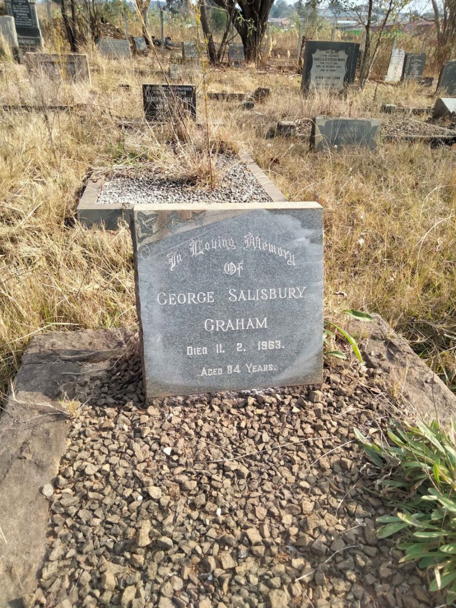 GRAHAM George Salisbury -1963