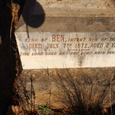 HANDLEY Ben -1872