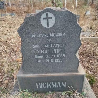 HICKMAN Cyril Price 1899-1958