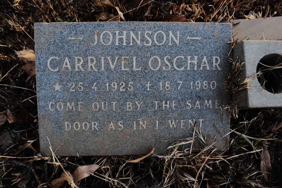 JOHNSON Carrivel Oschar 1925-1980