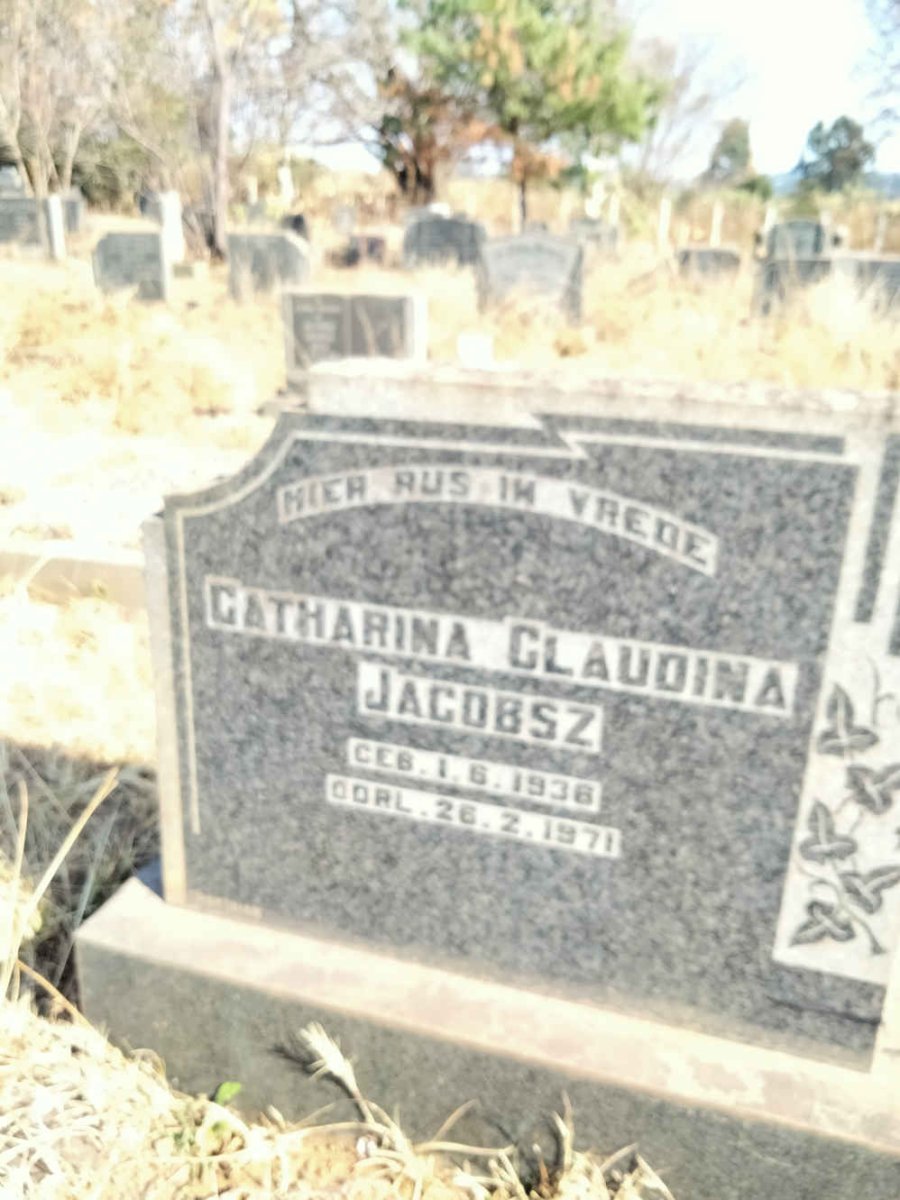 JACOBSZ Catherina Claudina 1936-1971