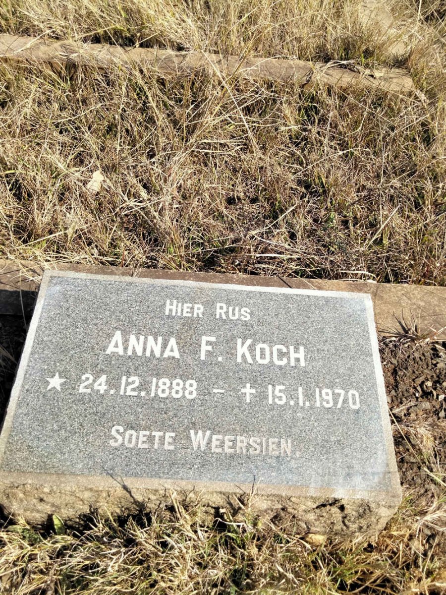 KOCH Anna F. 1888-1970