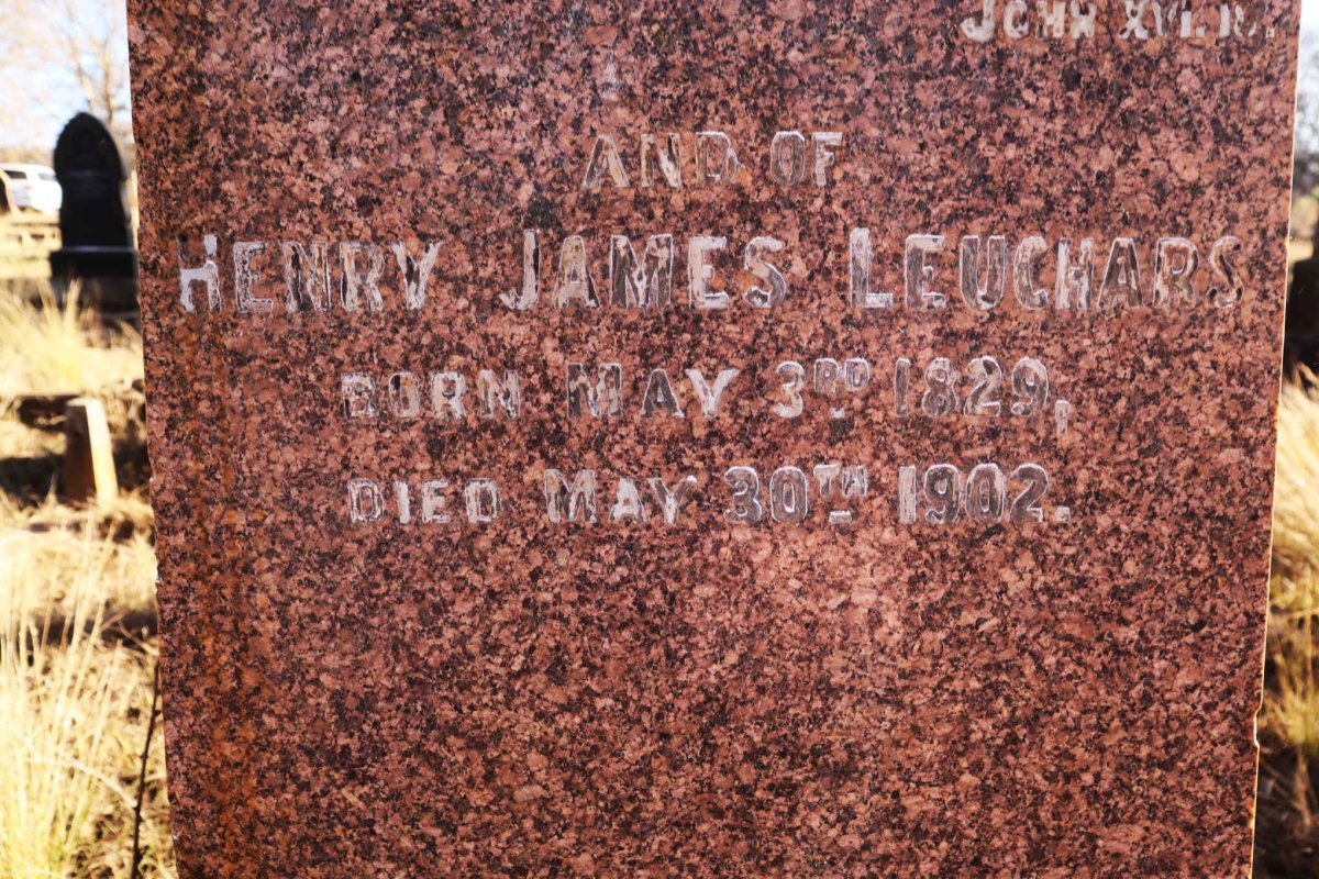 LEUCHARS Henry James 1829-1902