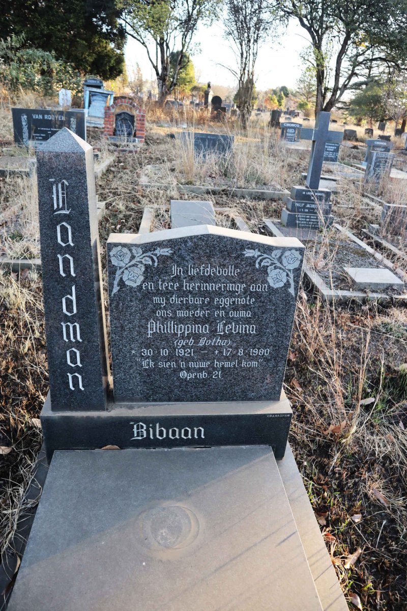 LANDMAN Philippina Levina nee BOTHA 1921-1980