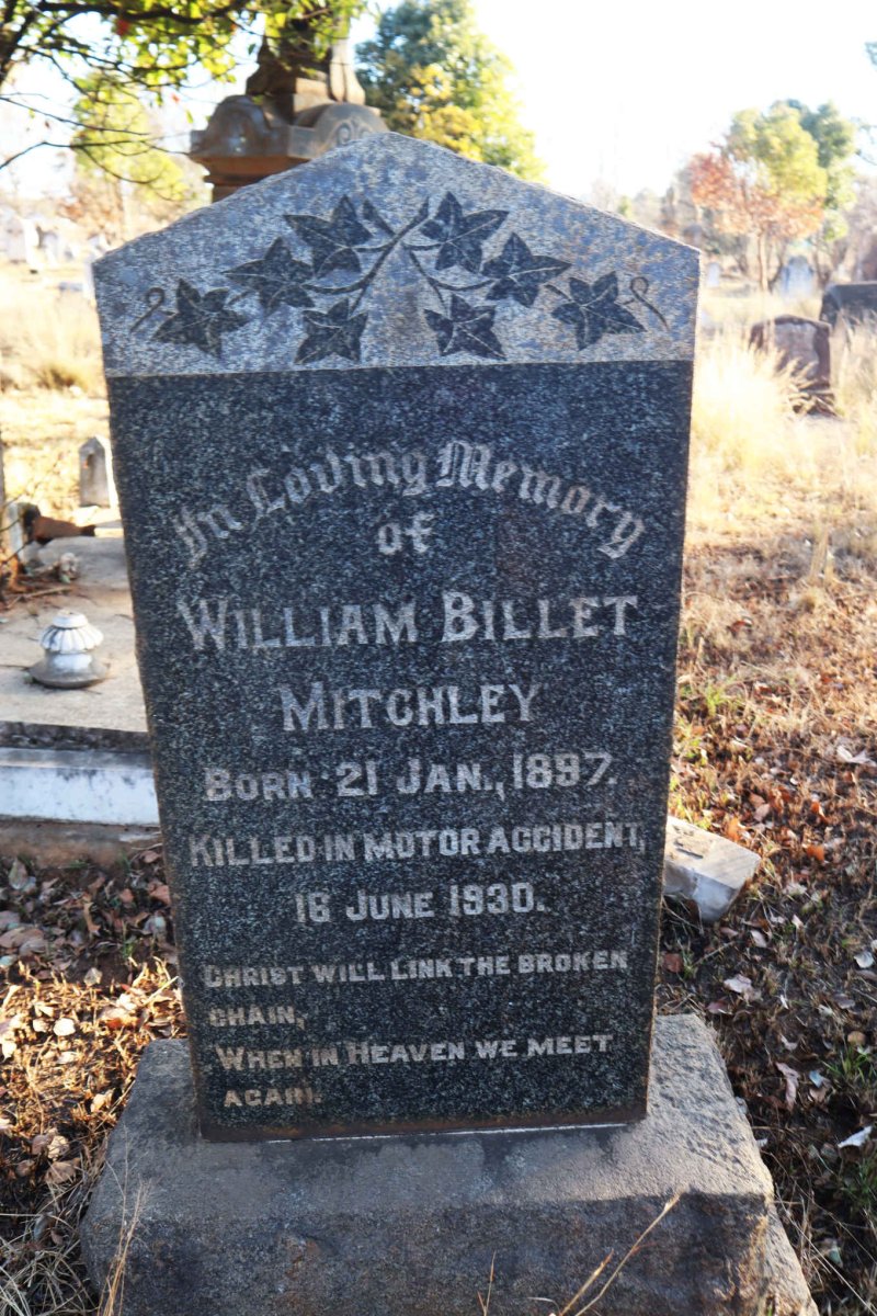 MITCHLEY William Billet 1897-1930