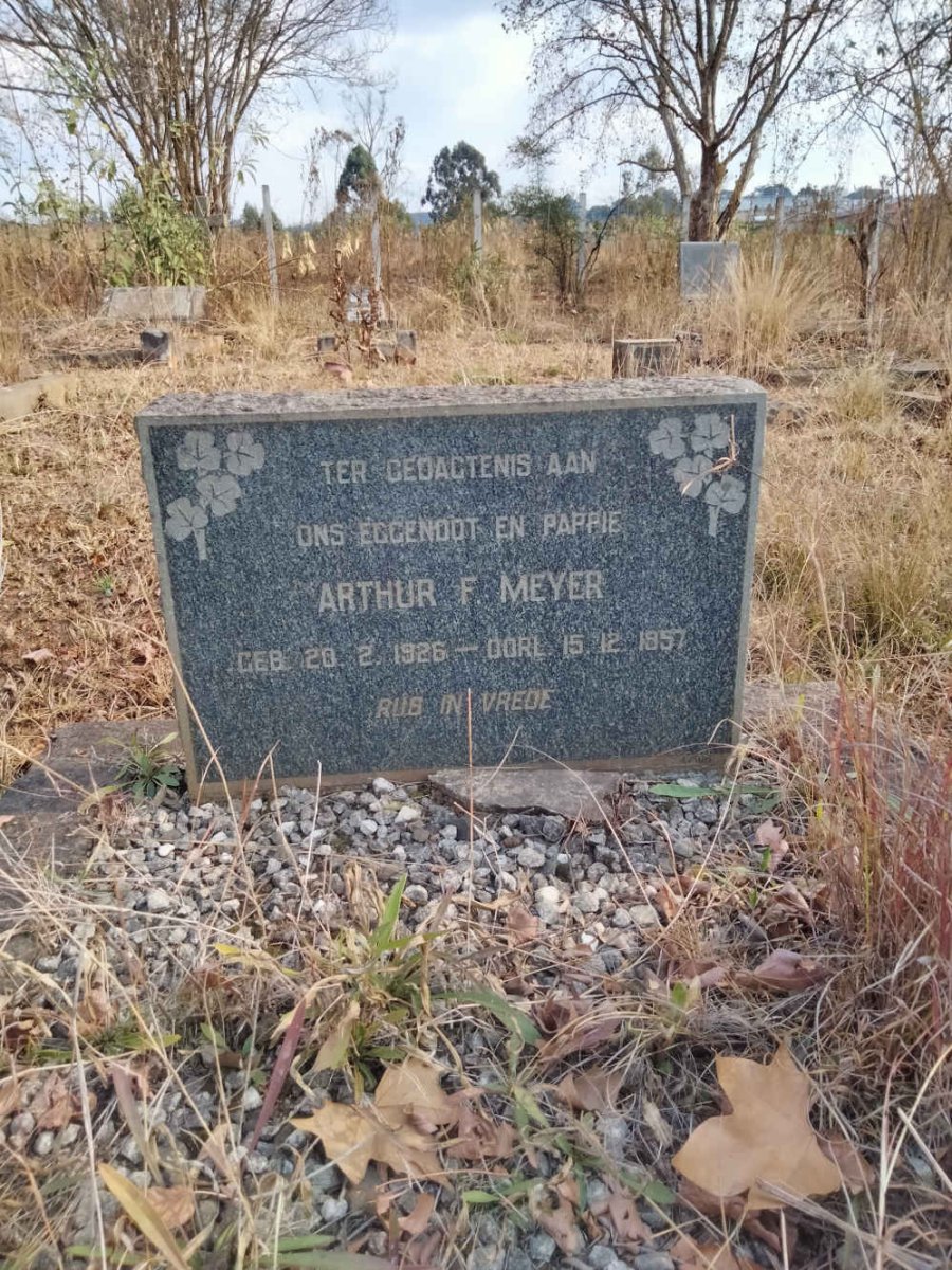 MEYER Arthur F. 1926-1957