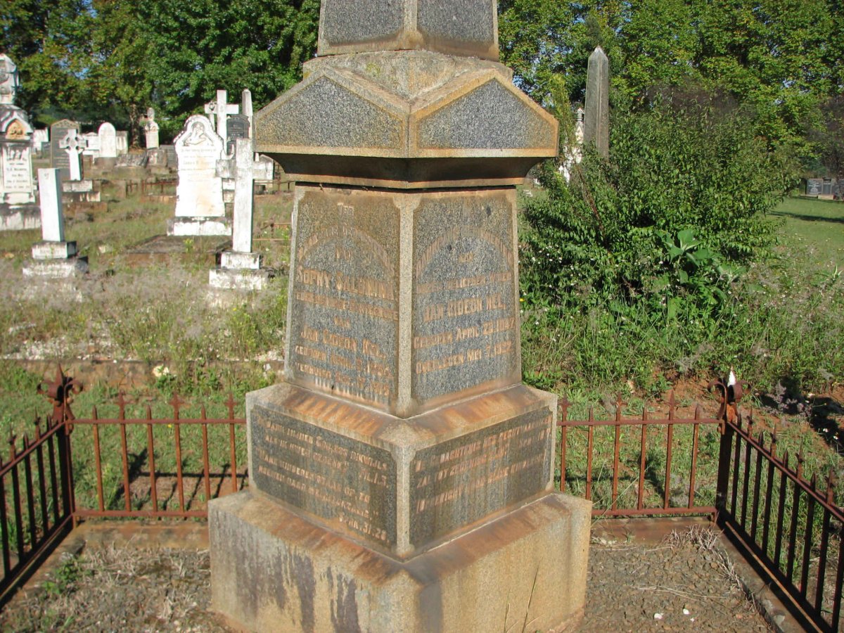 NEL Jan Gideon 1847-1922 &amp; Sophy Salomina 1854-1915