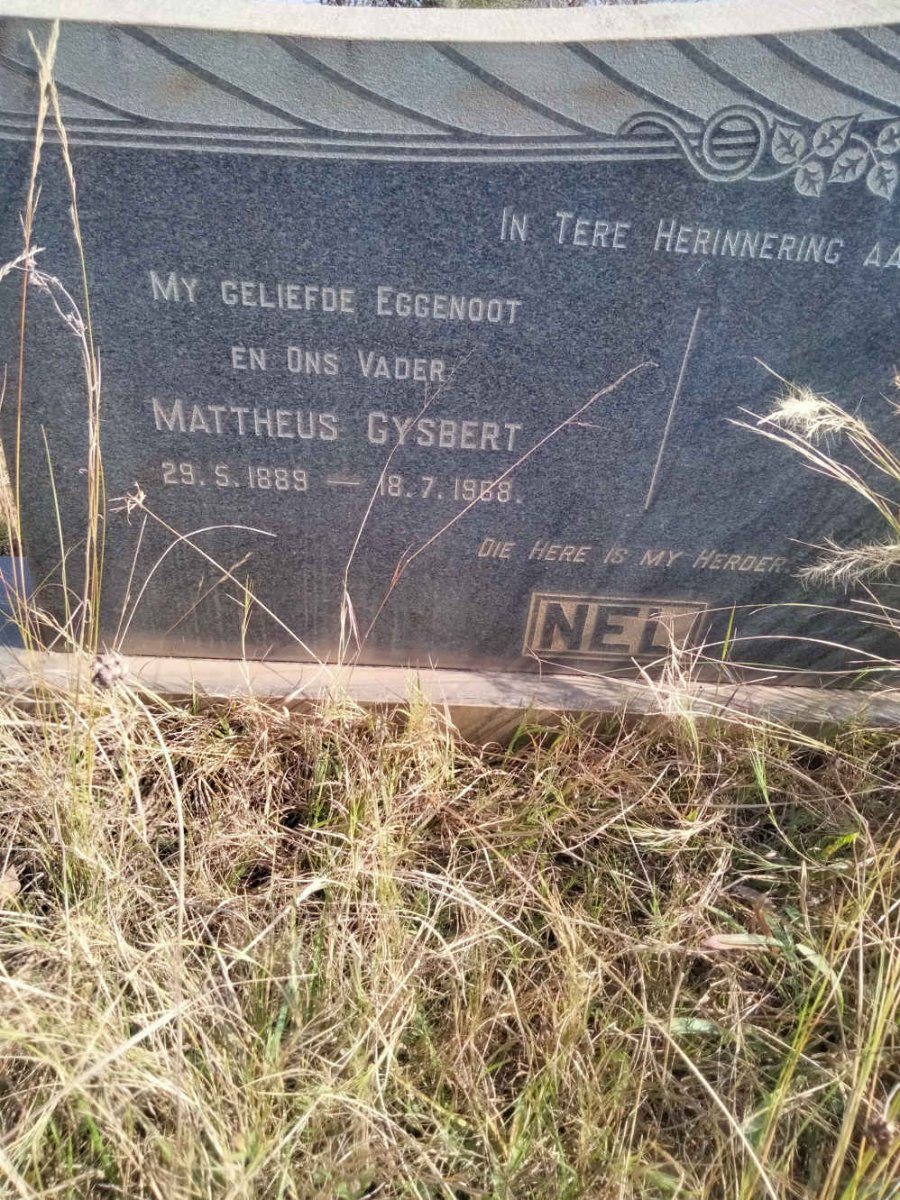NEL Matteus Gysbert 1889-1968
