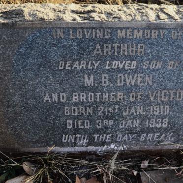 OWEN Arthur 1910-1938