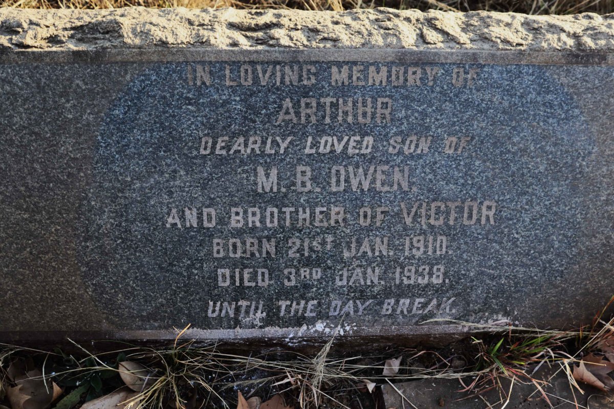 OWEN Arthur 1910-1938