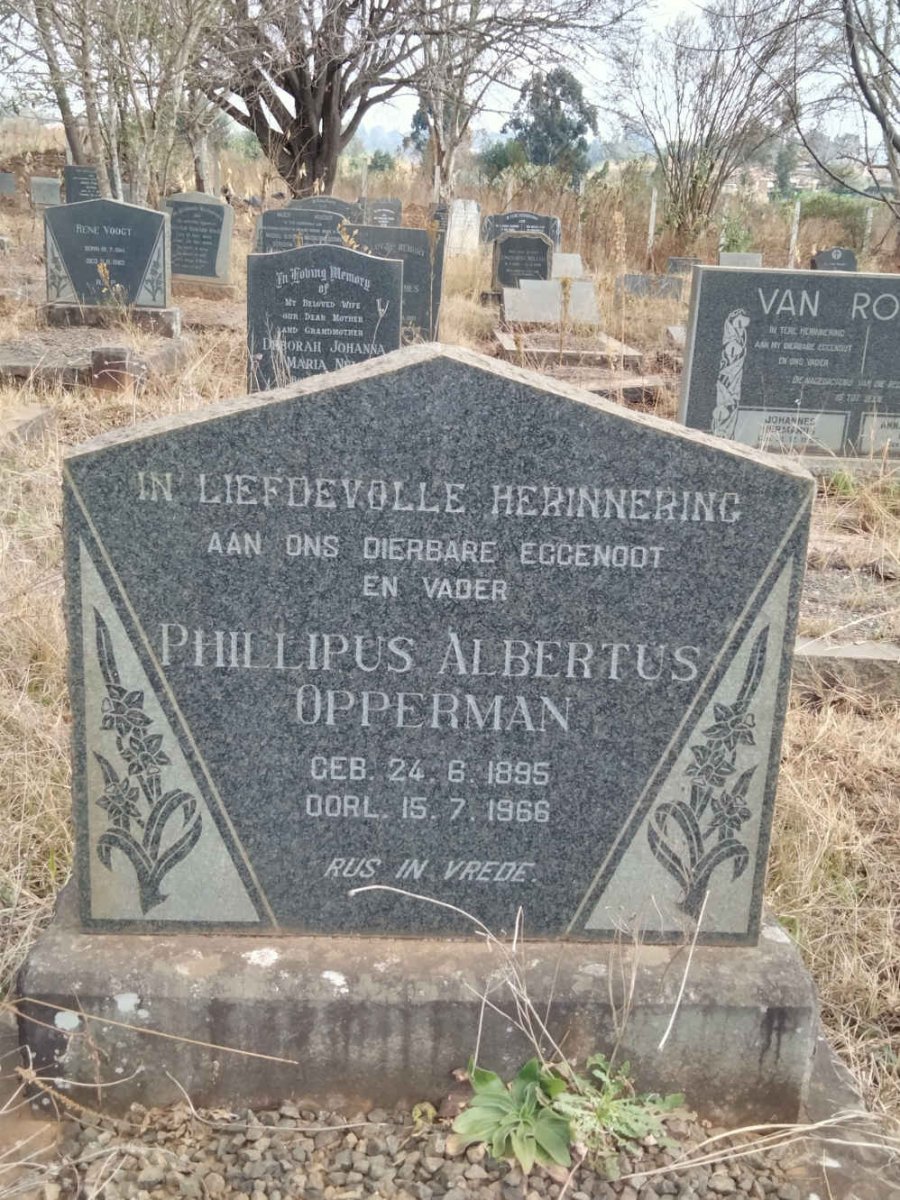 OPPERMAN Phillipus Albertus 1895-1966