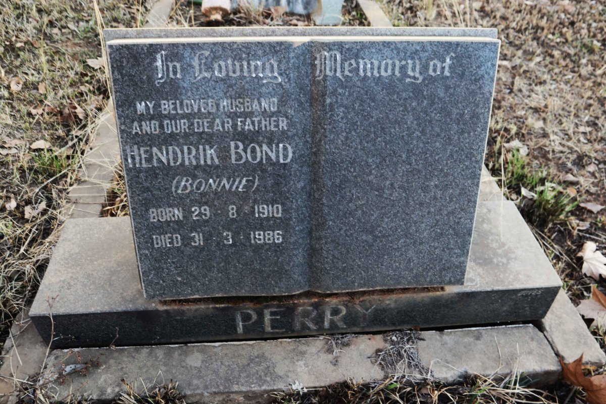 PERRY Hendrik Bond 1910-1986