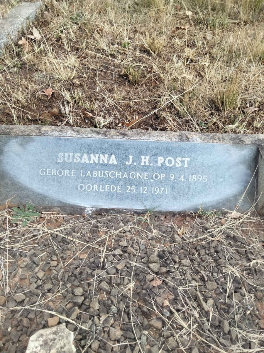 POST Hendrik 1884-1958 & Susanna J.H. LABUSCHAGNE 1895-1971 _2