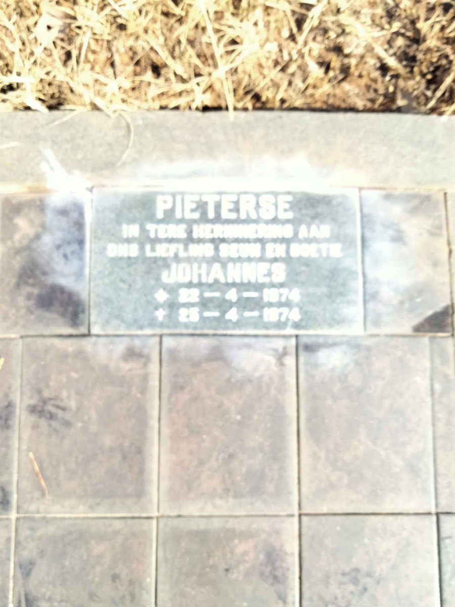 PIETERSE Johannes -1974