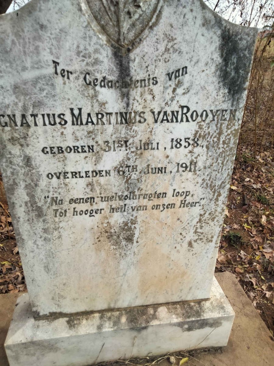 ROOYEN Ignatius Martinus, van 1858-1911