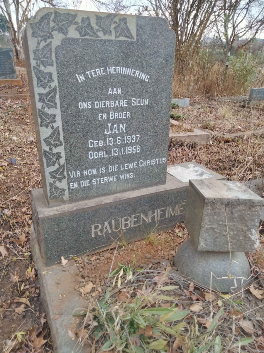 RAUBENHEIMER Jan 1937-1956