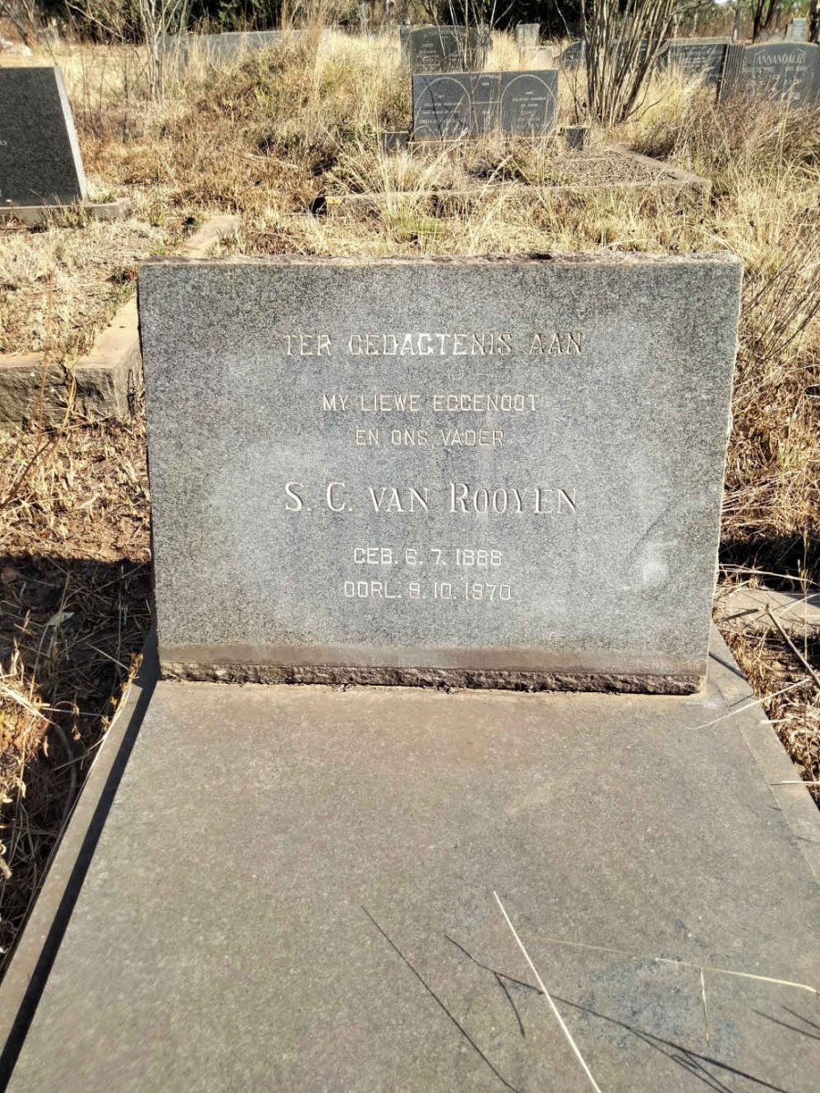 ROOYEN S.C., van 1888-1970