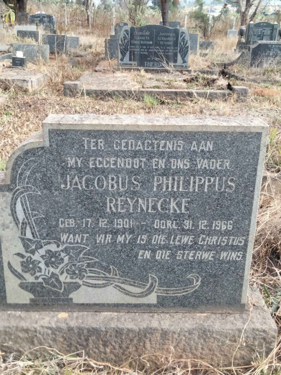 REYNECKE Jacobus Philippus 1901-1966