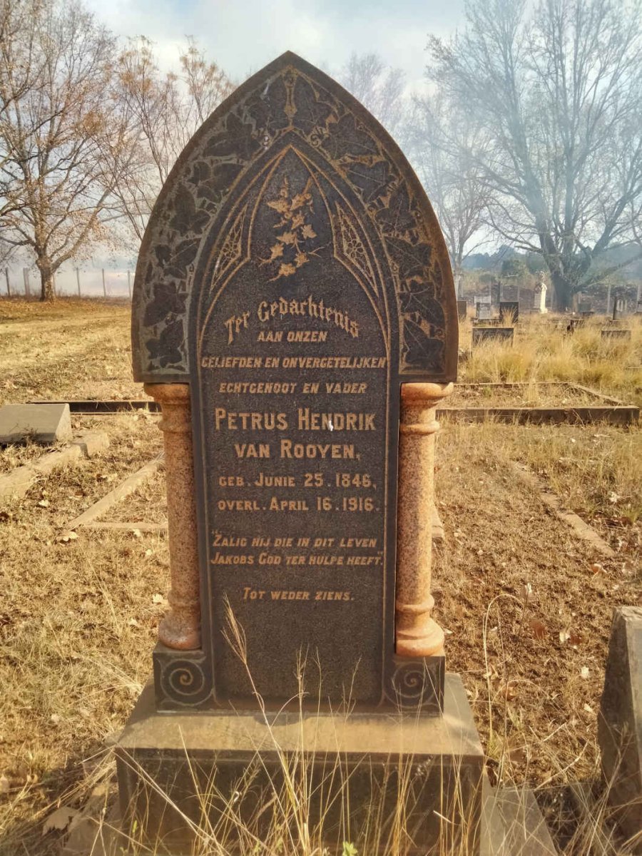 ROOYEN Petrus Hendrik, van 1846-1916