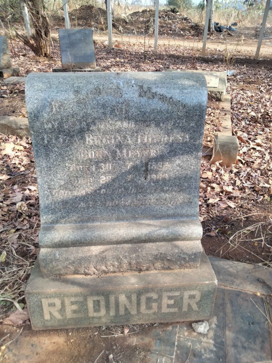 REDINGER Eliza Regina Theresa nee MEYER 188?-1953