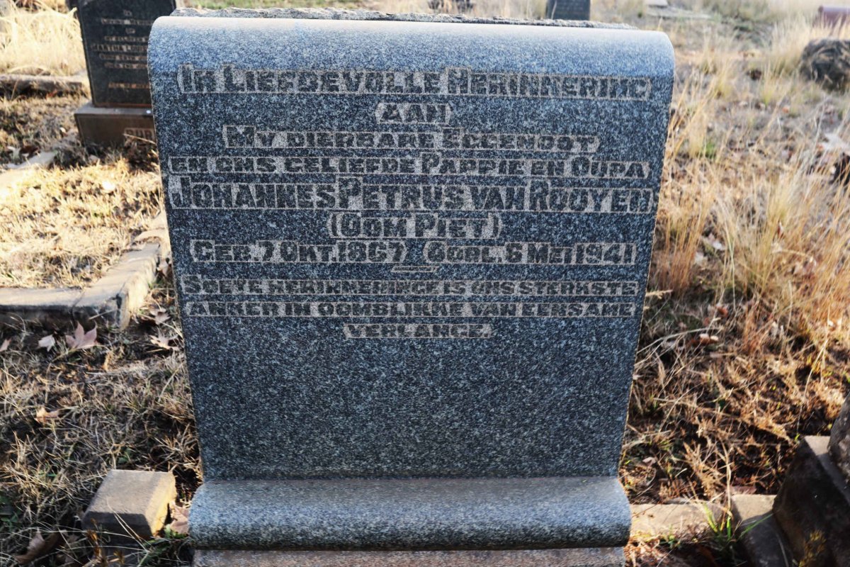ROOYEN Johannes Petrus, van 1867-1941