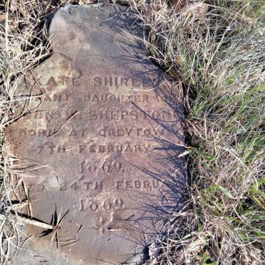 SHEPSTONE Kate Shirley 1869-1869