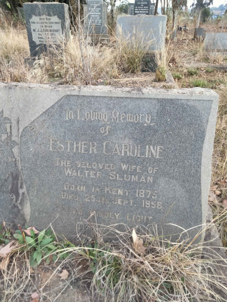 SLUMAN Esther Caroline 1875-1958