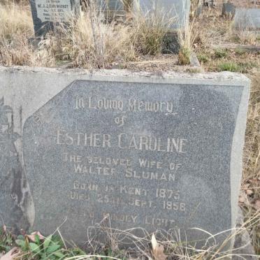 SLUMAN Esther Caroline 1875-1958