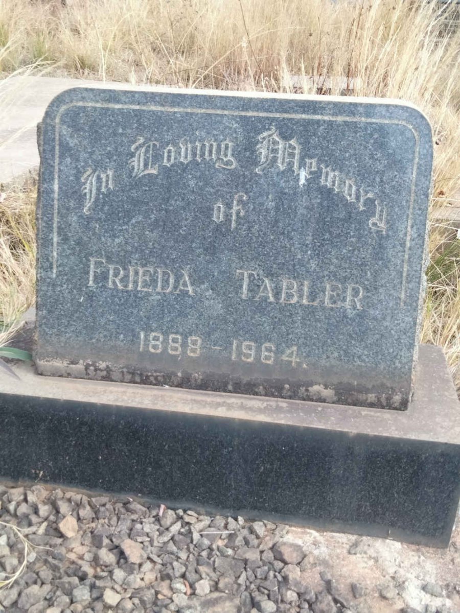 TABLER Frieda 1888-1964