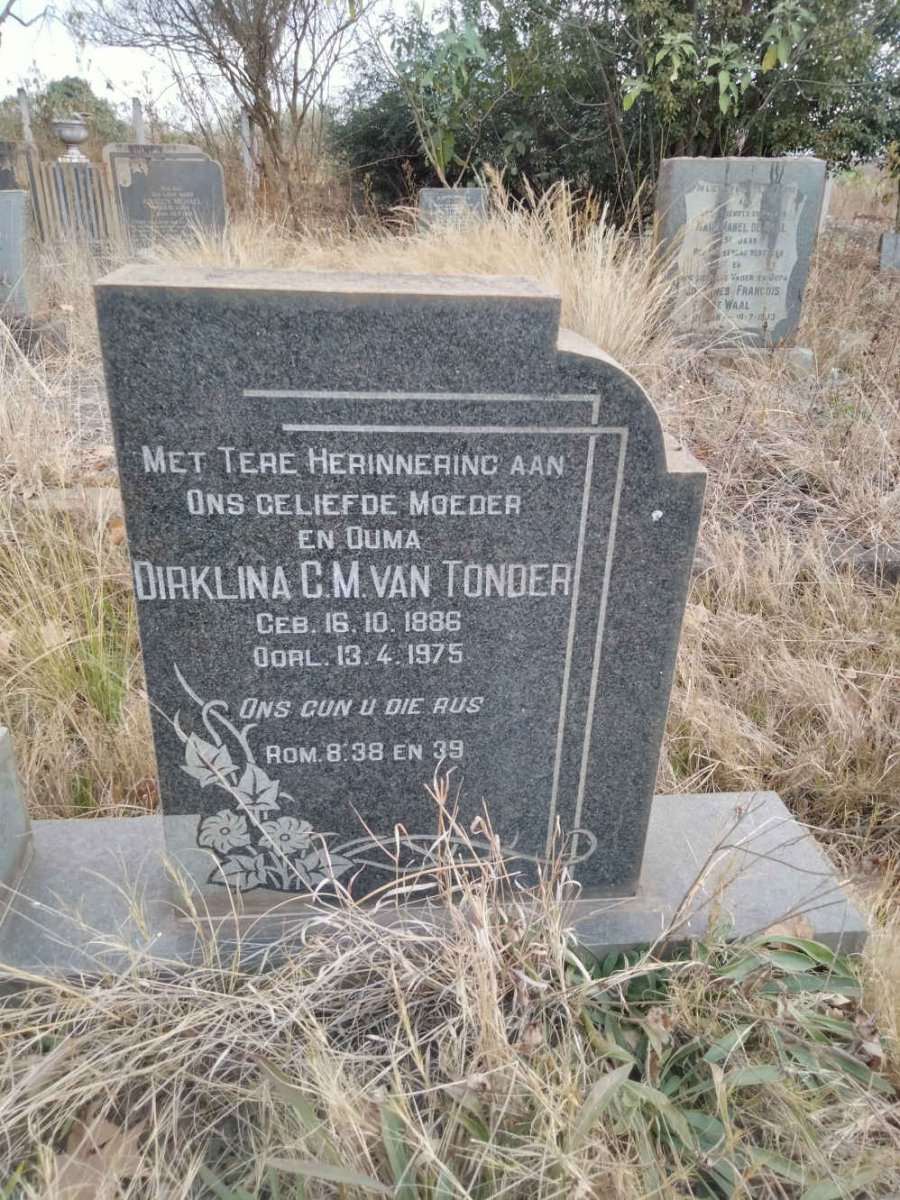 TONDER Dirklina C.M., van 1886-1975