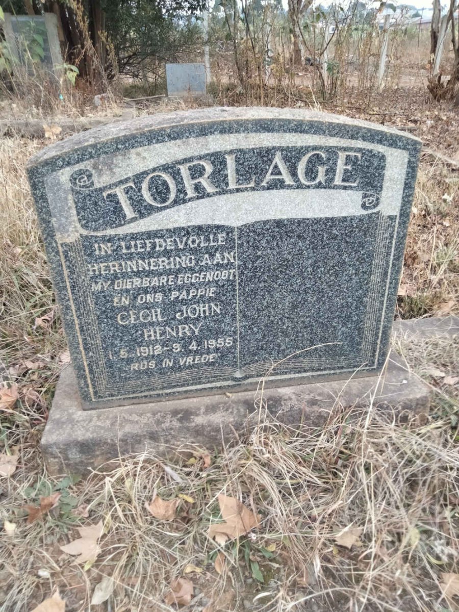 TORLAGE Cecil John Henry 1912-1955