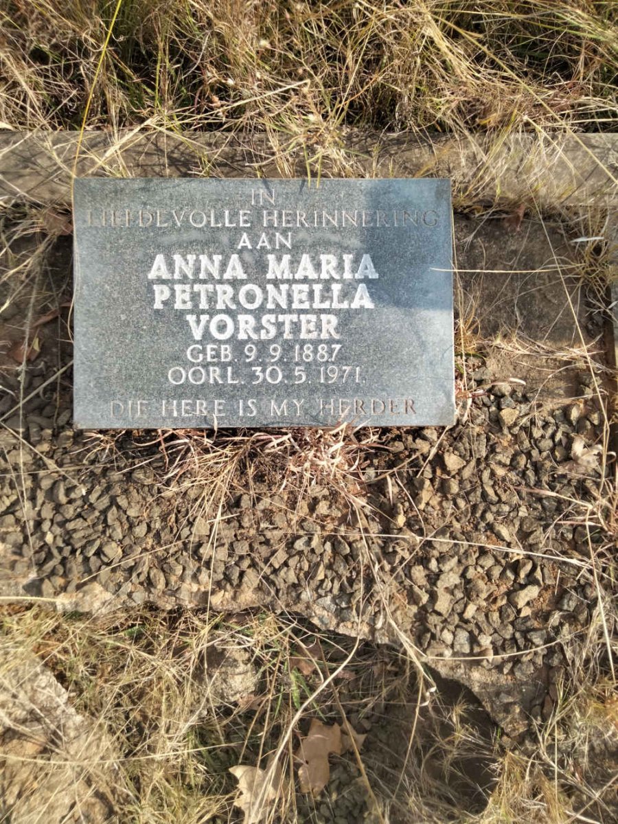 VORSTER Anna Maria Petronella 1887-1971