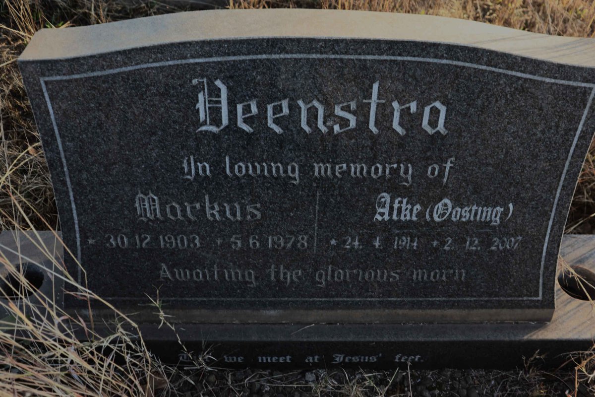VEENSTRA Markus 1903-1978 & Atke OOSTING 1914-2007