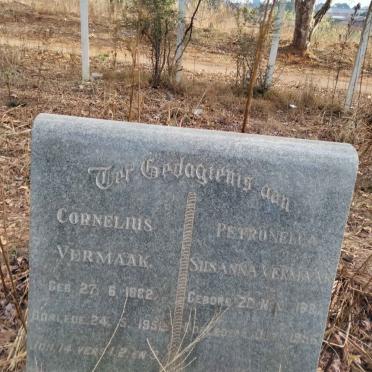 VERMAAK Cornelius 1882-195? & Petronella Susanna 1887-1956