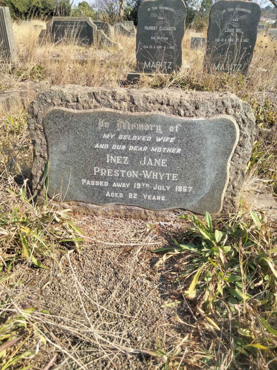 WHYTE Inez Jane, PRESTON -1967