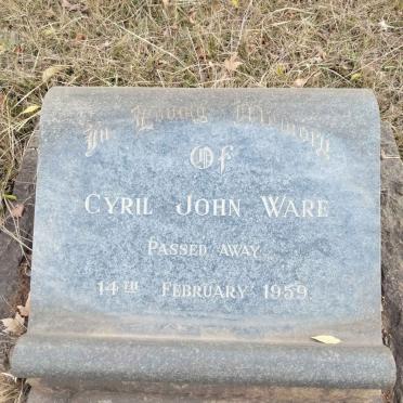 WARE Cyril John -1959